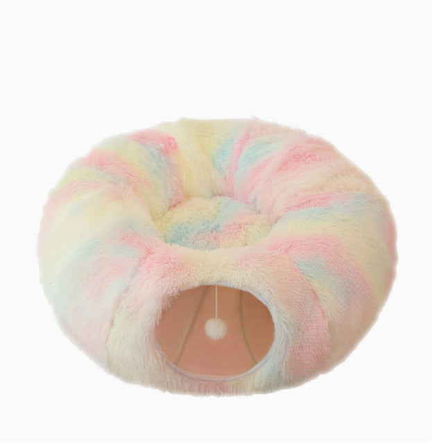 Cozy Cave™ Plush Tunnel Bed for Cats