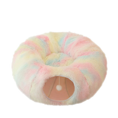 Cozy Cave™ Plush Tunnel Bed for Cats
